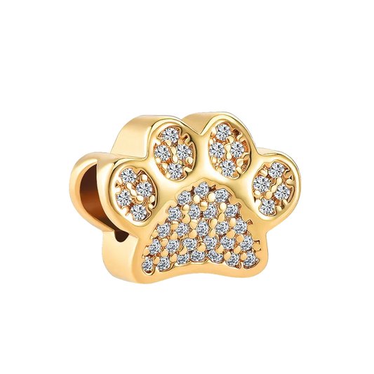 Gold Paw Charm