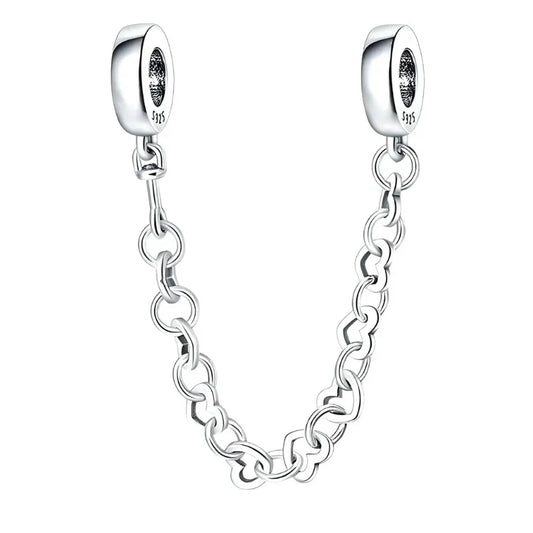 Mini Hearts Safety Chain Charm