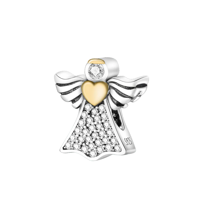 Gold Guardian Angel Charm