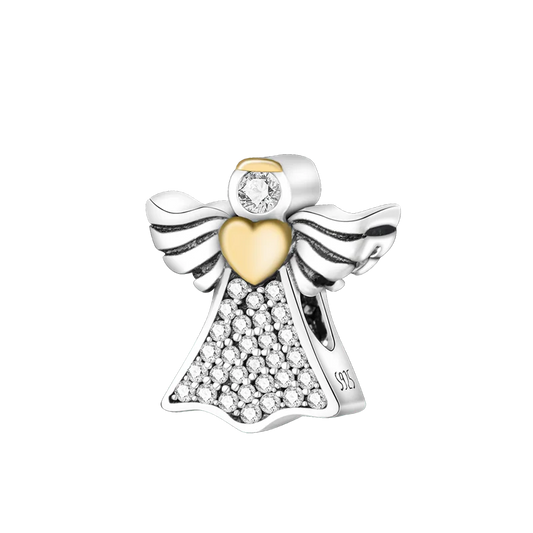 Gold Guardian Angel Charm