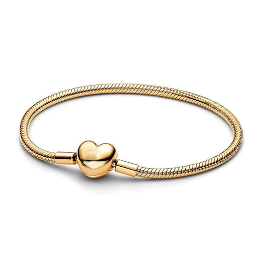 Exclusive Gold Heart Charm Bracelet