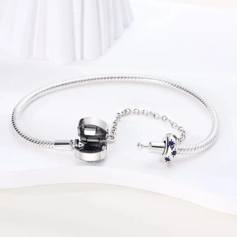 Celestial Stars Bracelet with Safety Chain