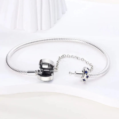 Celestial Stars Bracelet with Safety Chain