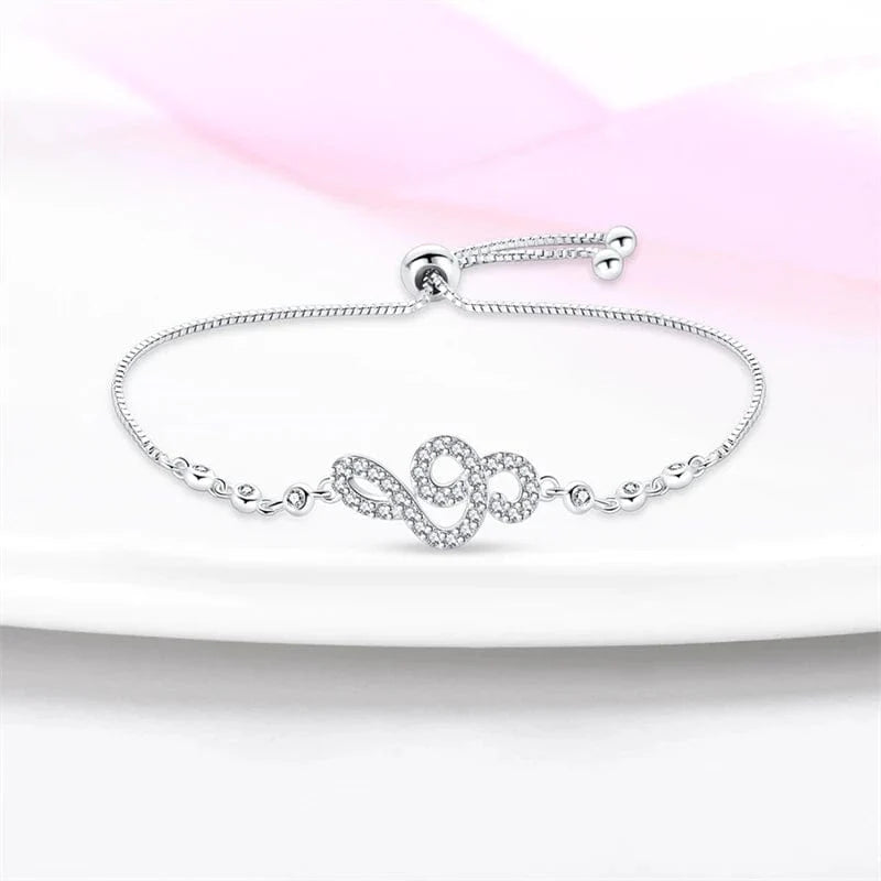 Elegant Infinity Crystal Bracelet