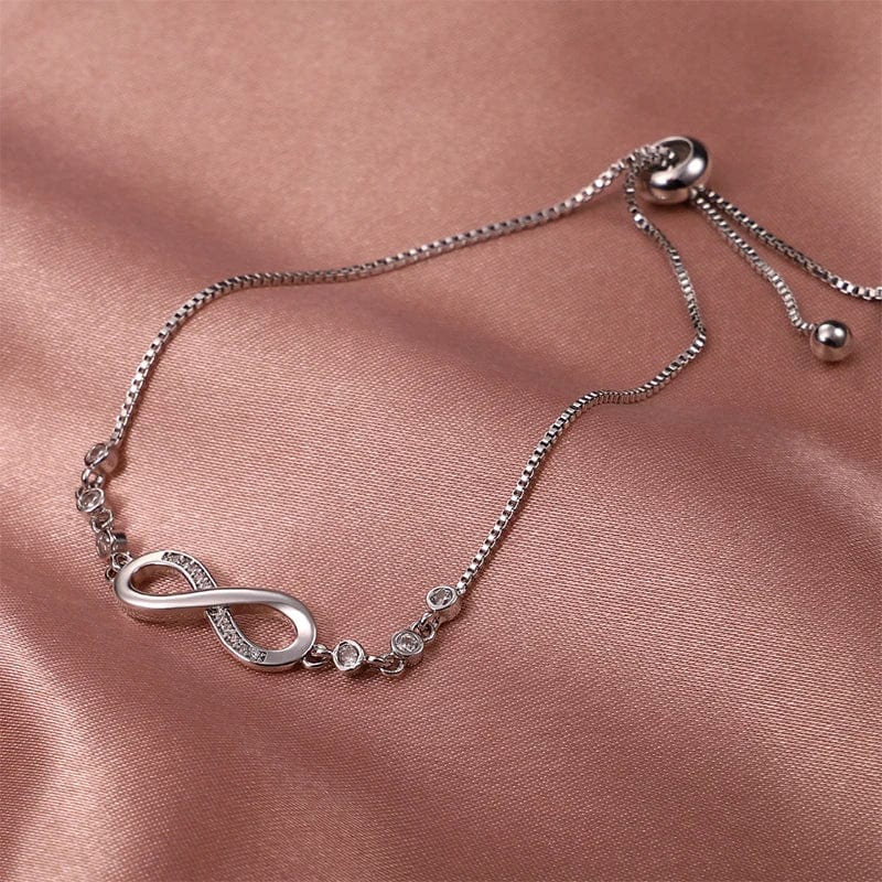 Timeless Infinity Bracelet with Diamond Accents