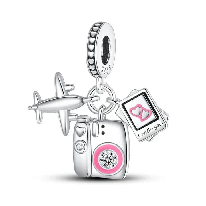 Travel Moments Camera & Airplane Charm