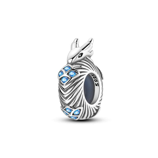 Enchanting Blue Gem Dragon Charm