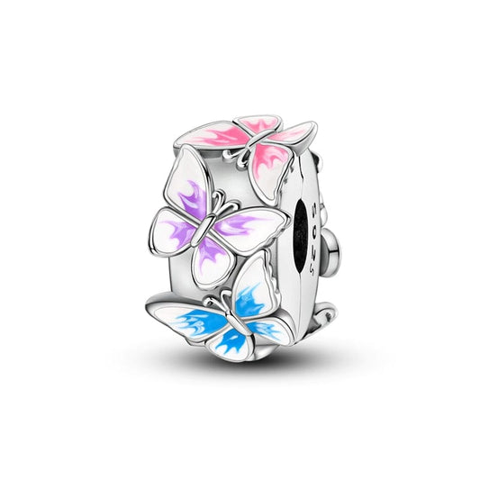 Multicolour Butterfly Clip Charm