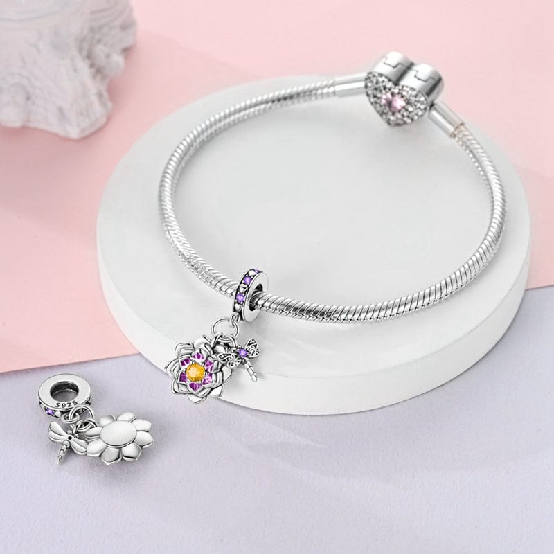 Lotus Blossom & Dragonfly Harmony Charm