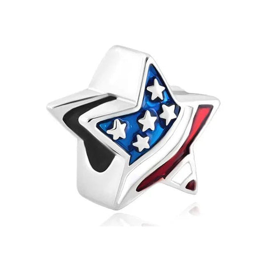 American Patriotic Star Charm