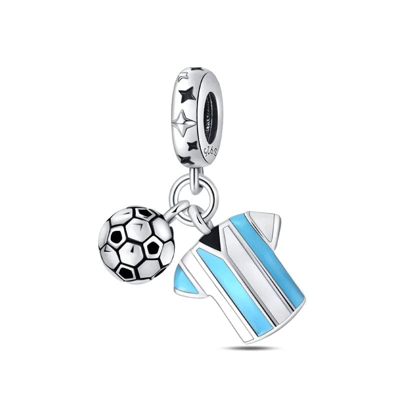 Argentina Football Messi Shirt Dangle Charm