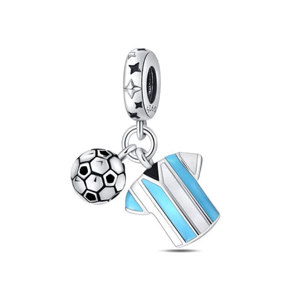 Argentina Football Messi Shirt Dangle Charm