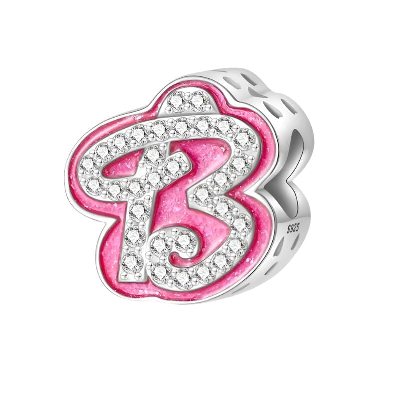 Pink Letter A~Z Alphabet Charm