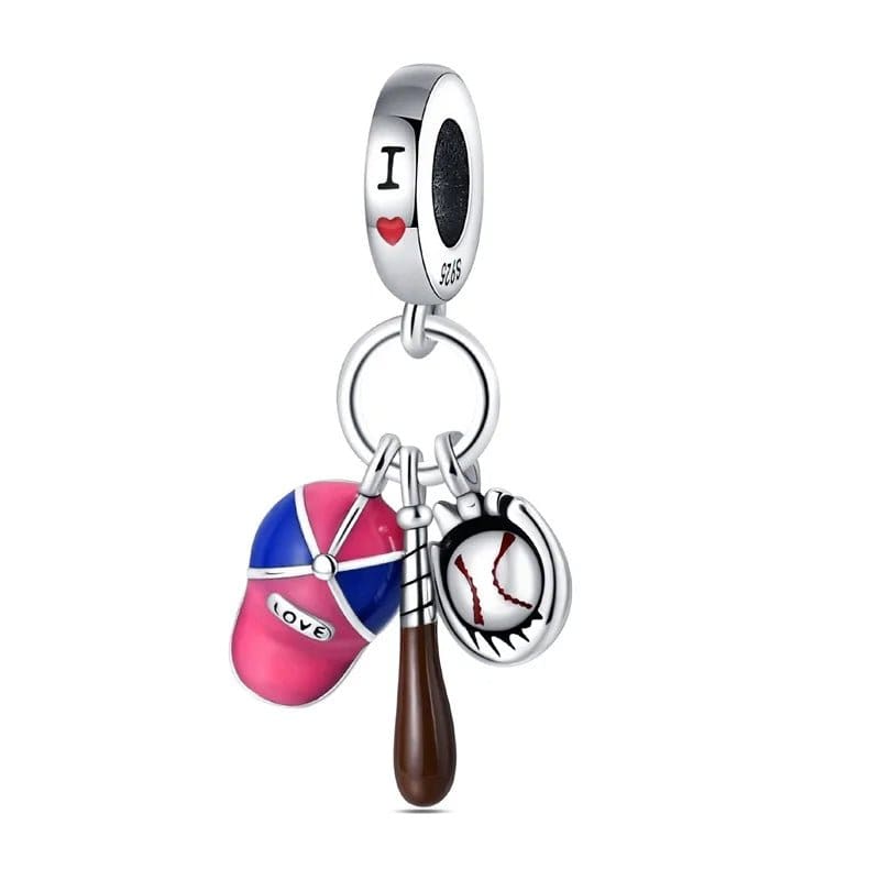 BaseBall Hat Dangle Charm