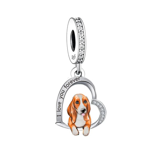 Basset Hound Dog Charm