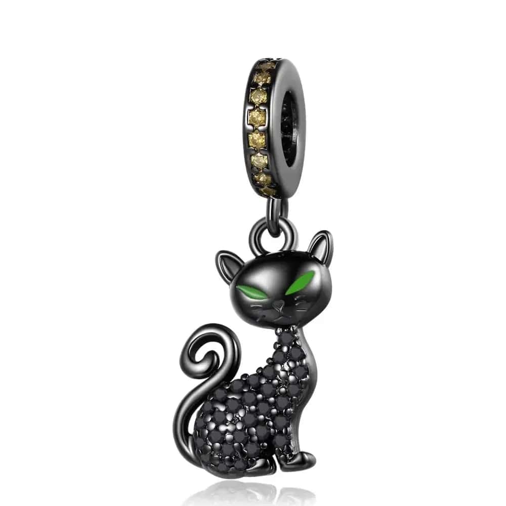 Black Cat Dangle Charm