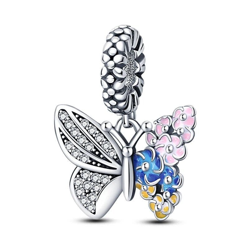 Butterfly Flower Charm