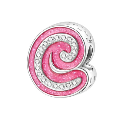 Pink Letter A~Z Alphabet Charm