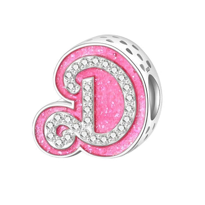 Pink Letter A~Z Alphabet Charm