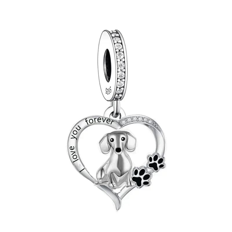 Dachshund Love Forever Charm