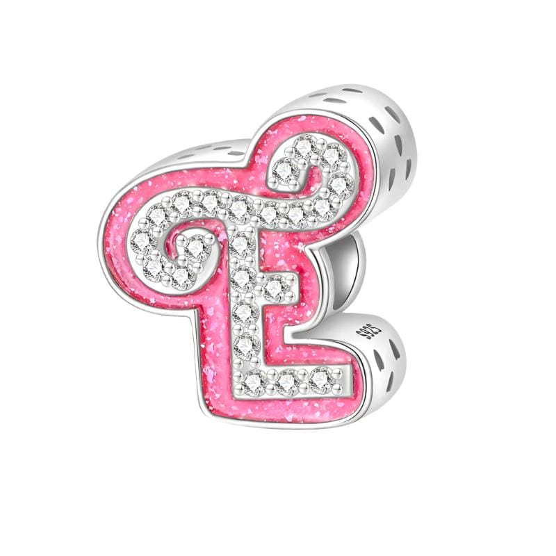 Pink Letter A~Z Alphabet Charm