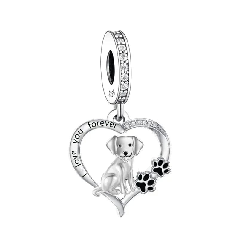 Forever Love Labrador Dog Charm