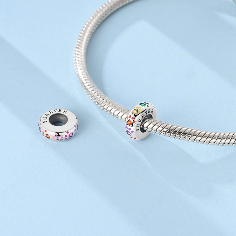 Forever Paw Print Charm