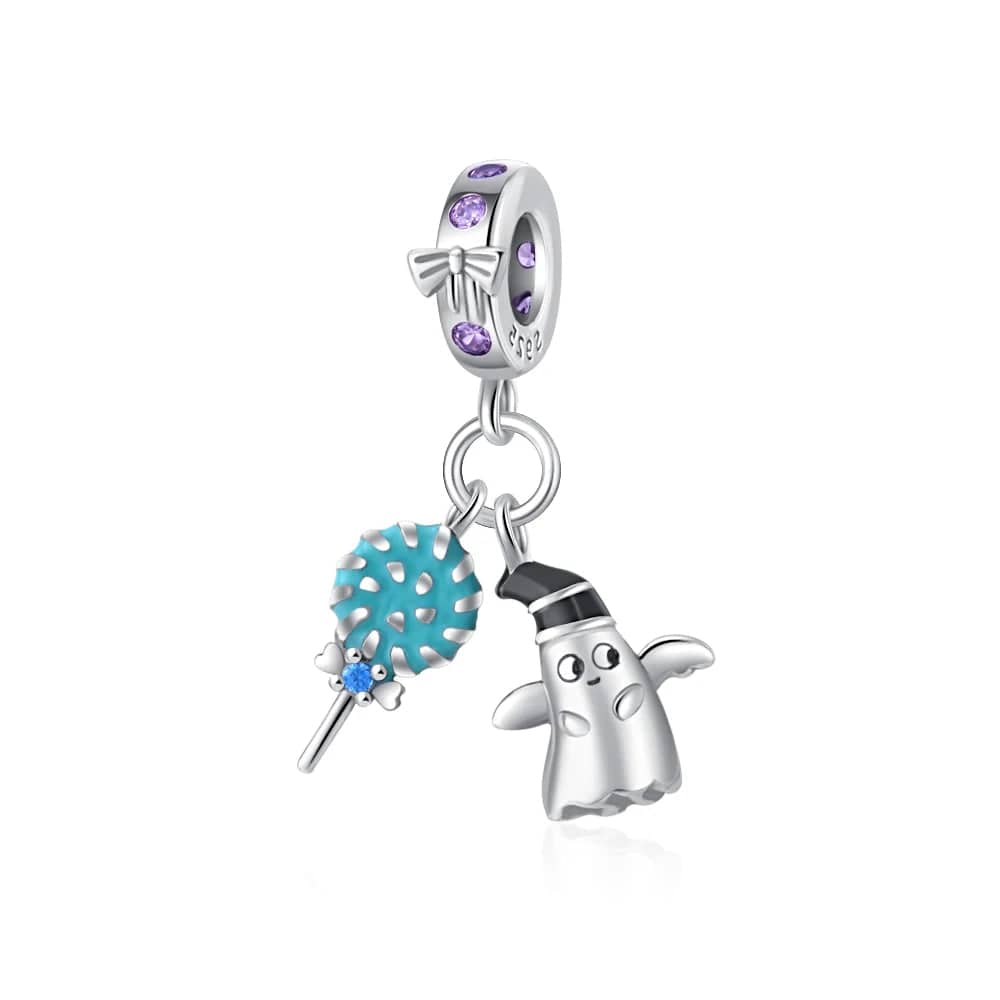 Ghost & Lollipop Dangle Charm