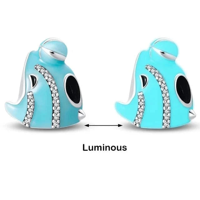 Glow in the Dark Luminous Dolphin Charm