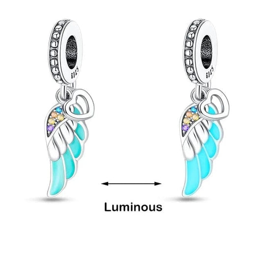 Glow in the Dark Luminous Wing Dangle Charm