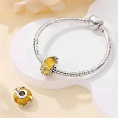 Golden Ginkgo Charm Spacer