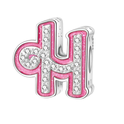 Pink Letter A~Z Alphabet Charm