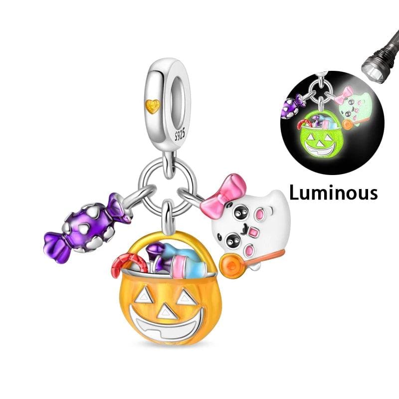 Halloween Luminous Candy Pumpkin & Ghost Charm