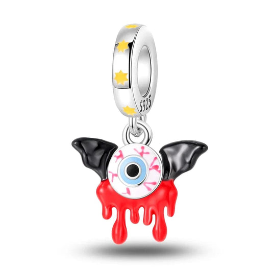 Halloween Red Dripping Eye Dangle Charm