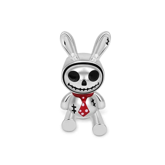 Halloween Scary Bunny Rabbit Charm