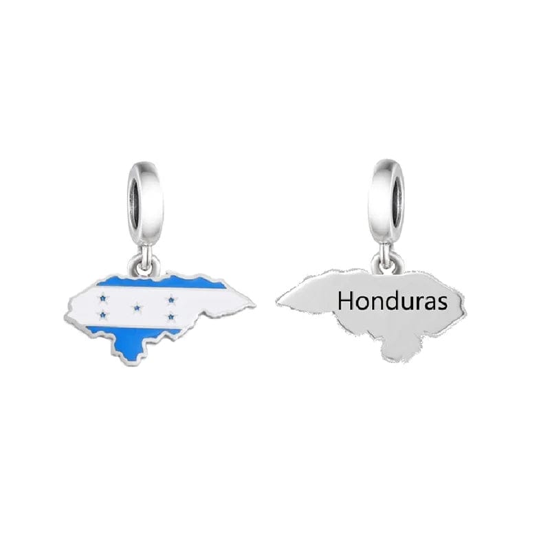 Honduras Map Dangle Charm