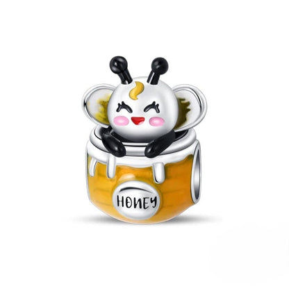 Honey Bee in Pot Charm