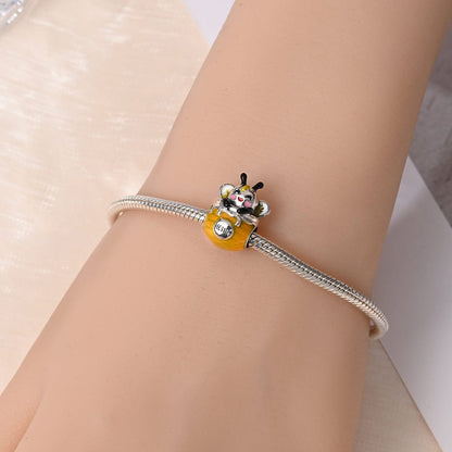 Honey Bee in Pot Charm