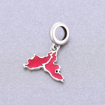 Istanbul Map Dangle Charm