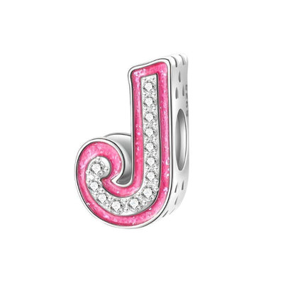 Pink Letter A~Z Alphabet Charm