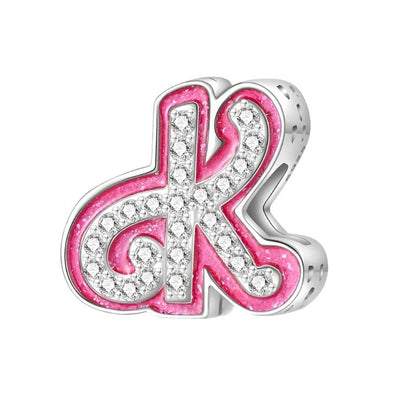 Pink Letter A~Z Alphabet Charm