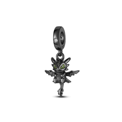 Night Fury Black Pendant Charm