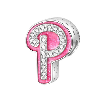 Pink Letter A~Z Alphabet Charm