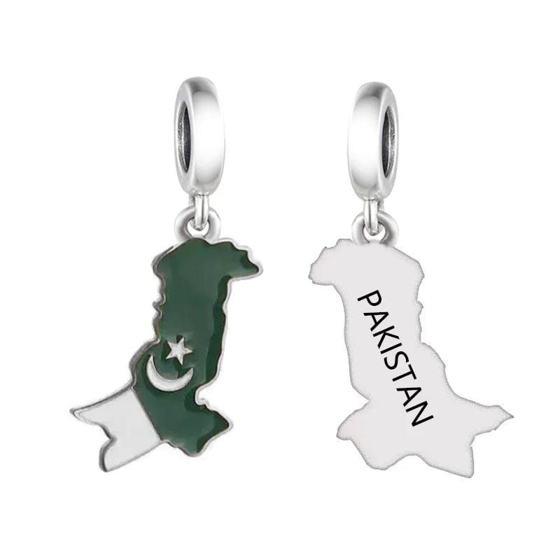 Pakistan Map Dangle Charm