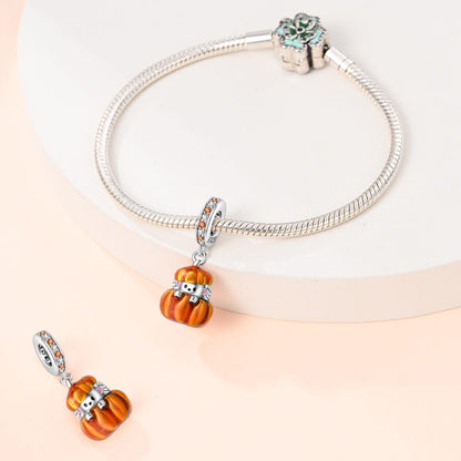 Peek-a-Boo Pumpkin Hedgehog Charm