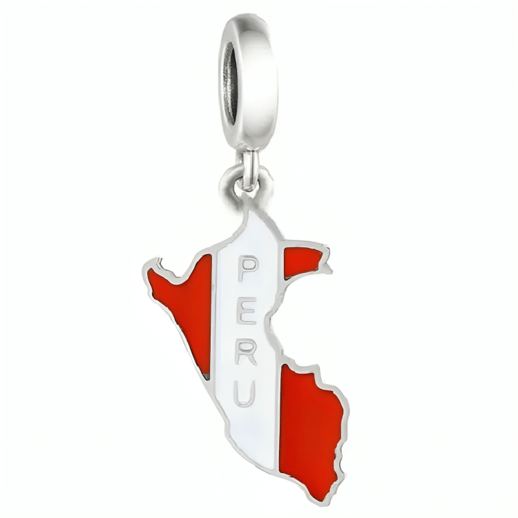 Peru Map Dangle Charm