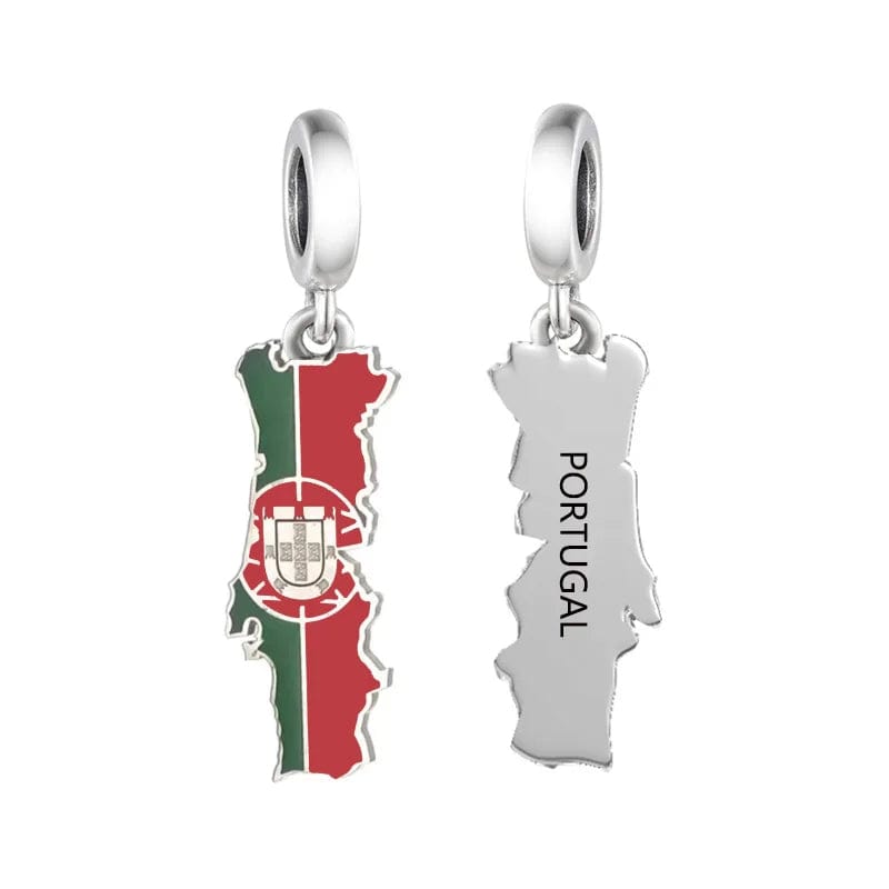 Portugal Map Dangle Charm