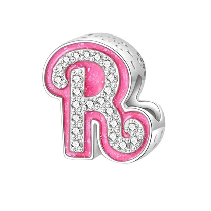 Pink Letter A~Z Alphabet Charm