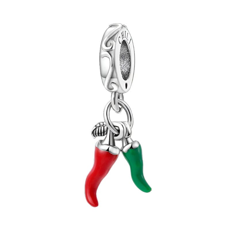 Red Chili Pepper Dangle Charm