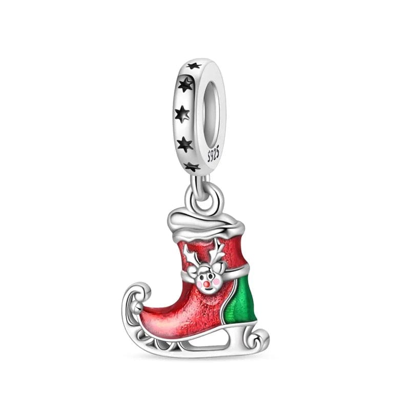 Reindeer Sleigh Boot Charm